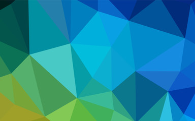 Obraz na płótnie Canvas Light Blue, Green vector triangle mosaic template.