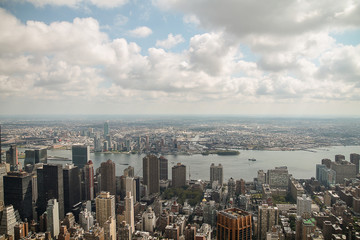 Fototapeta na wymiar Um horizonte de Manhattan - NY - USA