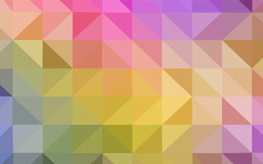 Light Multicolor vector shining triangular backdrop.