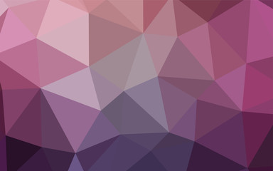 Dark Purple, Pink vector gradient triangles template.