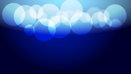 Abstract blue light and shade creative bokeh background. Vector illustration.