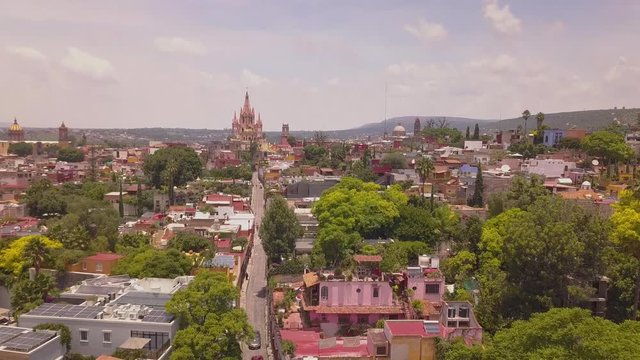 San Miguel de Allende, Mexico - Panoramic aerial view 