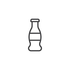 Soda water bottle outline icon. linear style sign for mobile concept and web design. Glass bottle simple line vector icon. Symbol, logo illustration. Pixel perfect vector graphics