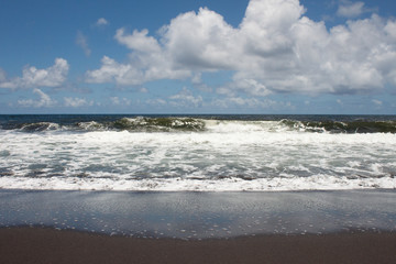 Ocean with Black Sand 