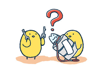 サーバのカギがわからないゆるいひよこ