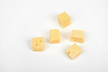 Cheese isolated on white background