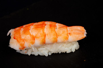 Japanese sushi with prawn