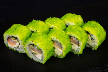 Japanese roll with salmon