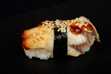Japanese sushi with eel