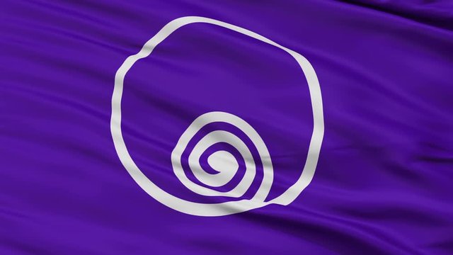 Naruto close up flag, Tokushima prefecture, realistic animation seamless loop - 10 seconds long