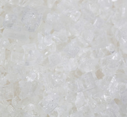 White granulated sugar as a background