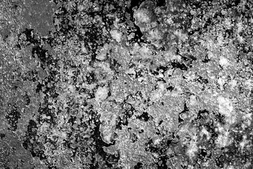 Abstract black rust stains on metal surfaces. For background work, the surface in the art design.