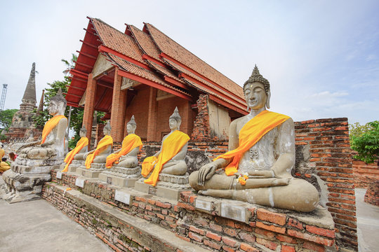 The Buddha image in Wat Yai Chai Mongkhon