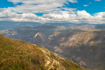 Obraz premium Sonche canyon near the city of Chachapoyas Peru