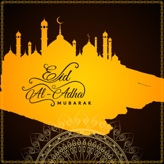 Abstract Eid-Al-Adha mubarak artistic vector background