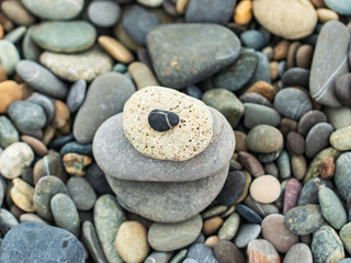 Fototapeta na wymiar different stones as background