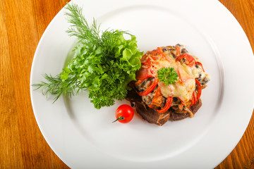 Baked pork tongue