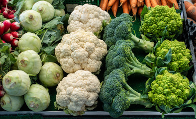 Broccoli, Cauliflowers, Turnips, Cabbage Vegetables