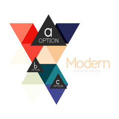 Triangle shape design abstract business logo icon design. Company logotype branding emblem idea