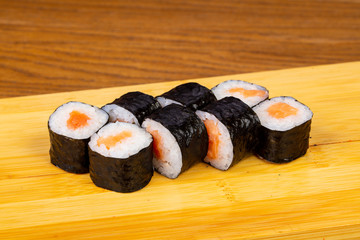 Delicious salmon rolls