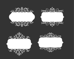 Vector illustration of old style label