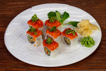 Japanese salmon roll