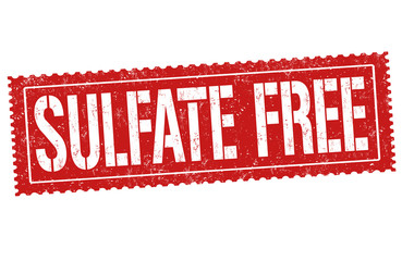Sulfate free sign or stamp