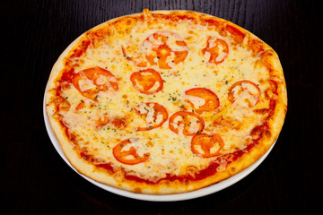 Delicious margarita pizza