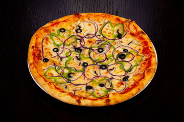 Delicious vegetarian pizza