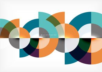 Fototapeta premium Modern circle abstract background