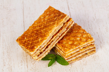 Sweet Waffle with jam