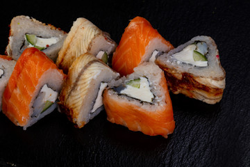 Japanese roll with eel