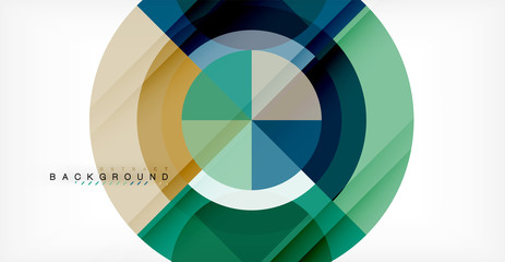 Fototapeta premium Vector circle abstract background