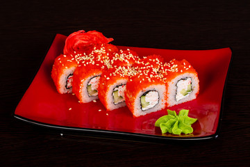 Japanese roll with crab