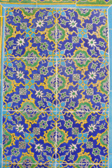 Colorful tiles with floral and geometric patterns from Turkey