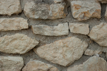 Stone wall, detailed view. Background for various uses.