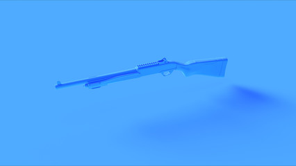 Blue Tactical Shotgun 3d illustration 3d render	