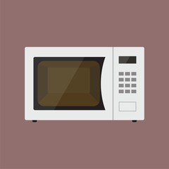 Obraz premium Microwave oven icon, vector illustration design 