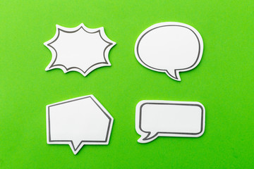 Social Media Chat Concept. Blank empty chat bubble for text