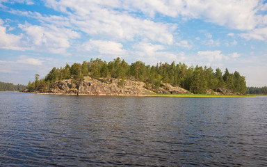 Вeautiful island with pines