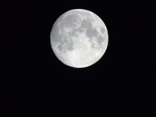 Obraz premium Detailed view of the Moon, Full Moon, Close up Moon in the dark sky