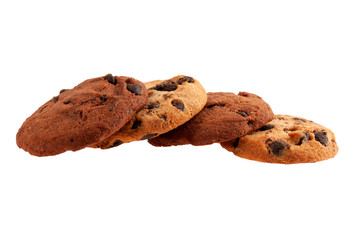 Sweet cookies with chocolate