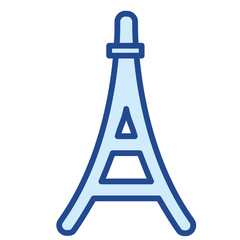Eiffelturm in Paris, Frankreich Vector Icon Illustration