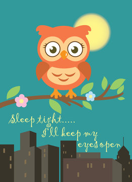Cute owl vector design