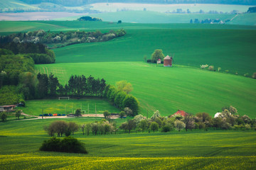 Obraz premium Windmill in Chvalkovice, South Moravia, Czech Republic