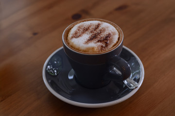 cappuccino coffee on table