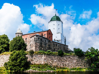Fototapeta na wymiar Vyborg castle in Russia