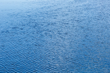 Shining blue wavy water surface ripple background