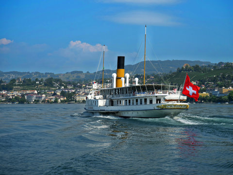 Bateau La Suisse, CGN, Lac L&eacute;man, Suisse