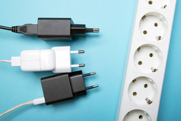 electrical extension cord and chargers
